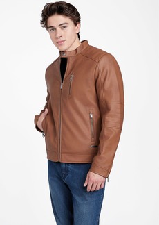GUESS Matty Faux-Leather Moto Jacket
