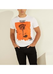 GUESS Men's Heartless Rose Graphic Tee