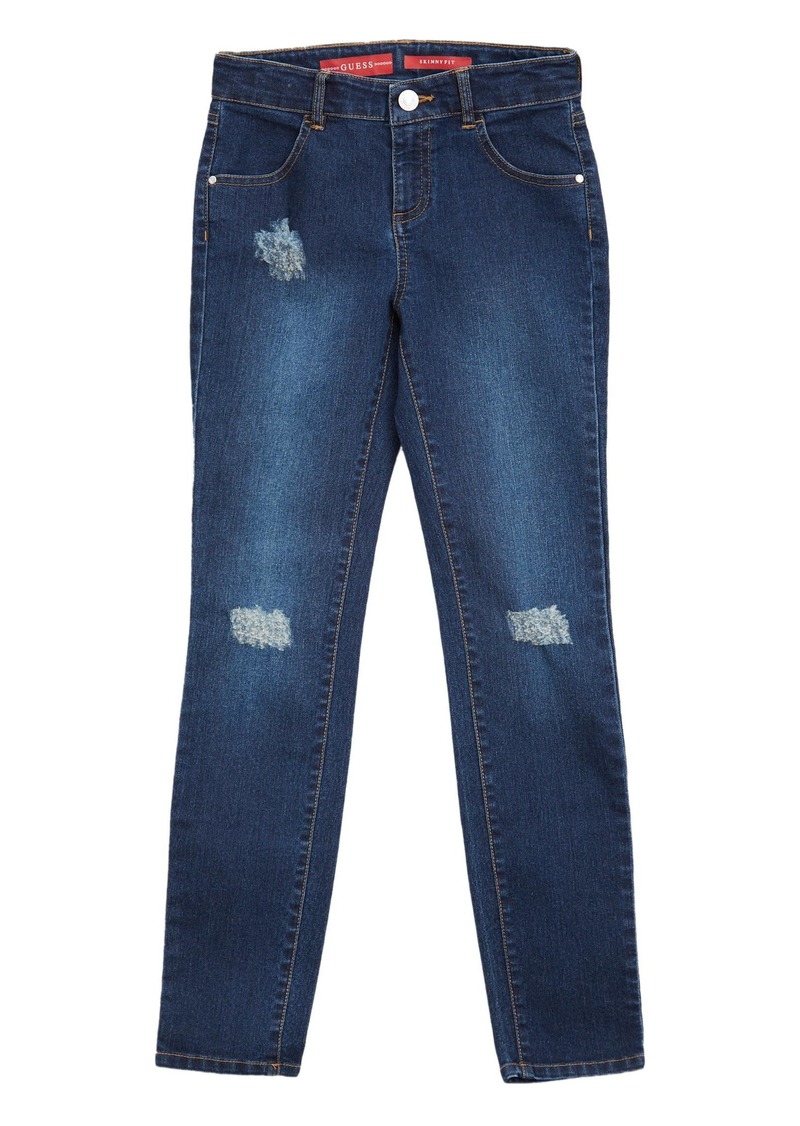 GUESS MiniMe Distressed Skinny Jeans (7-16)