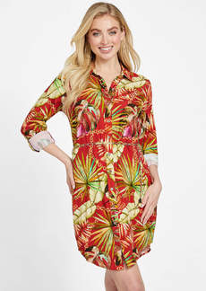 GUESS Misti Printed Shirt Dress