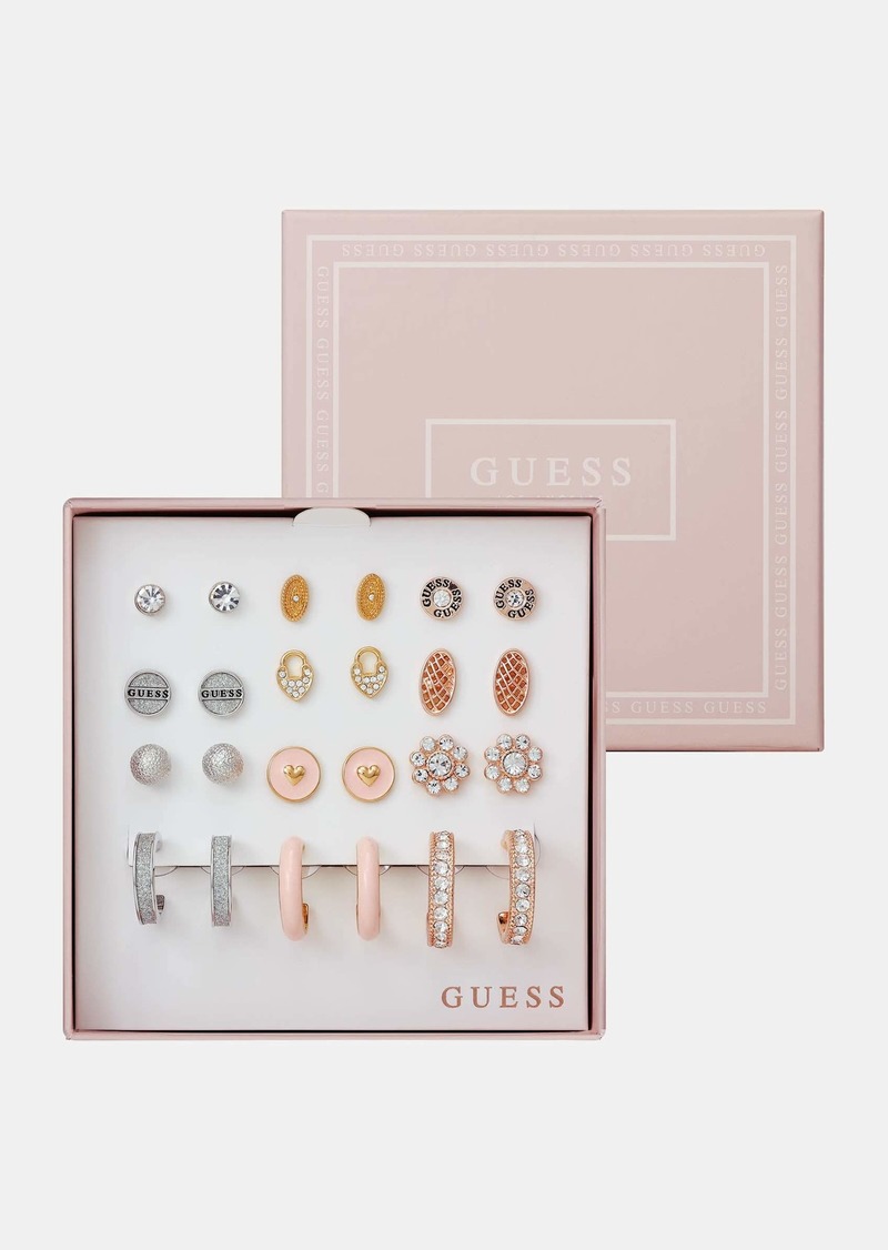 GUESS Multi-Tone 12 Earrings Box Set