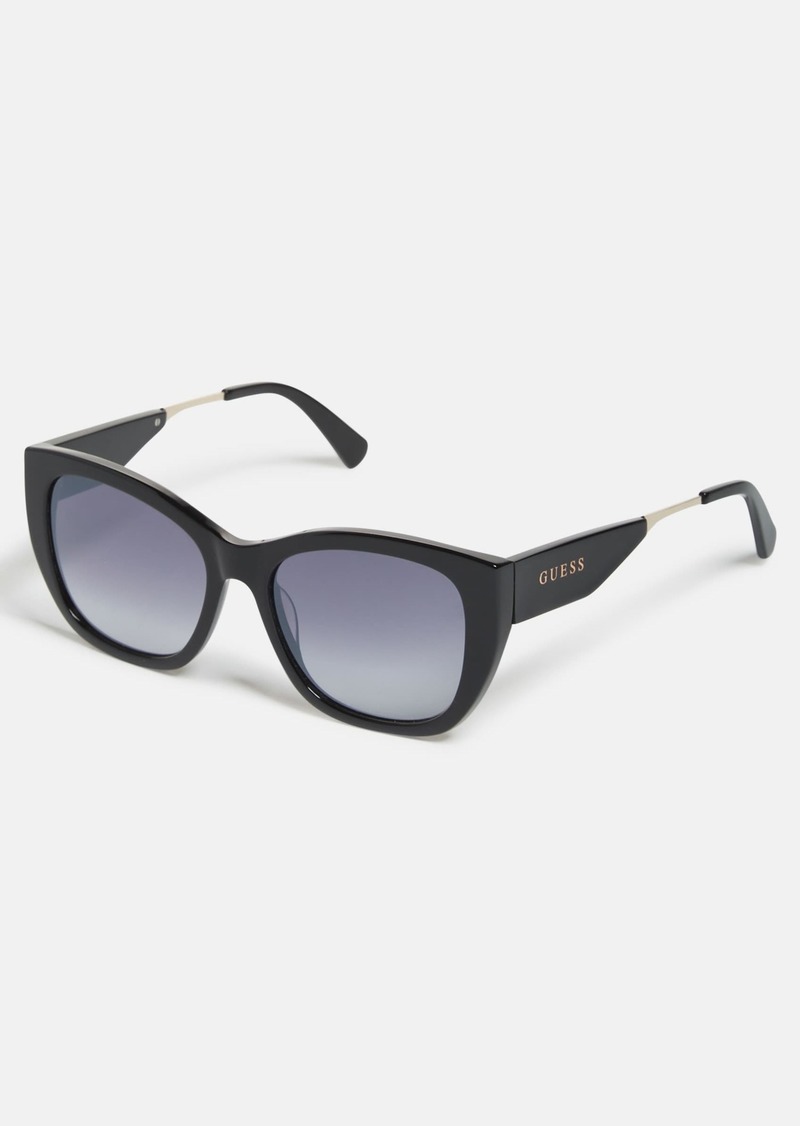 GUESS Plastic Rounded Square Sunglasses