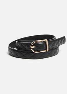 GUESS Quilted Skinny Belt