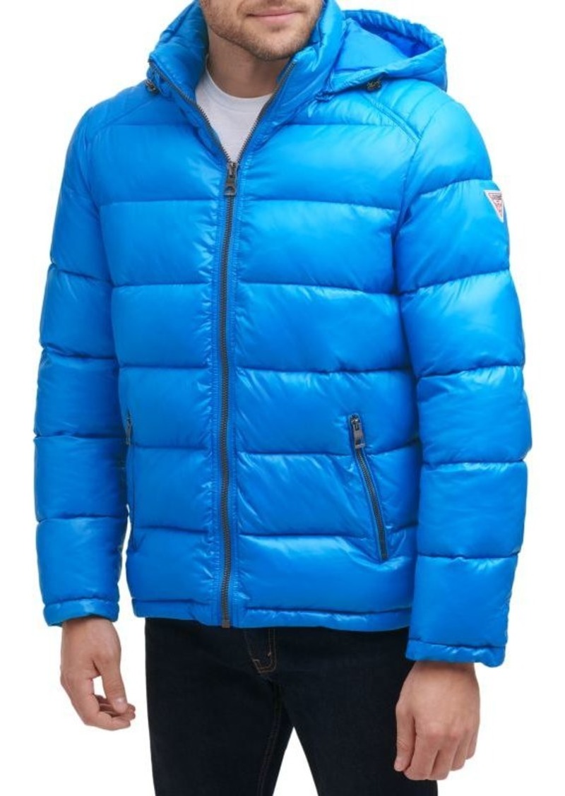 GUESS Quilted Zip Up Puffer Jacket