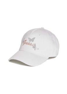 GUESS Rhinestone Butterfly Logo Baseball Hat