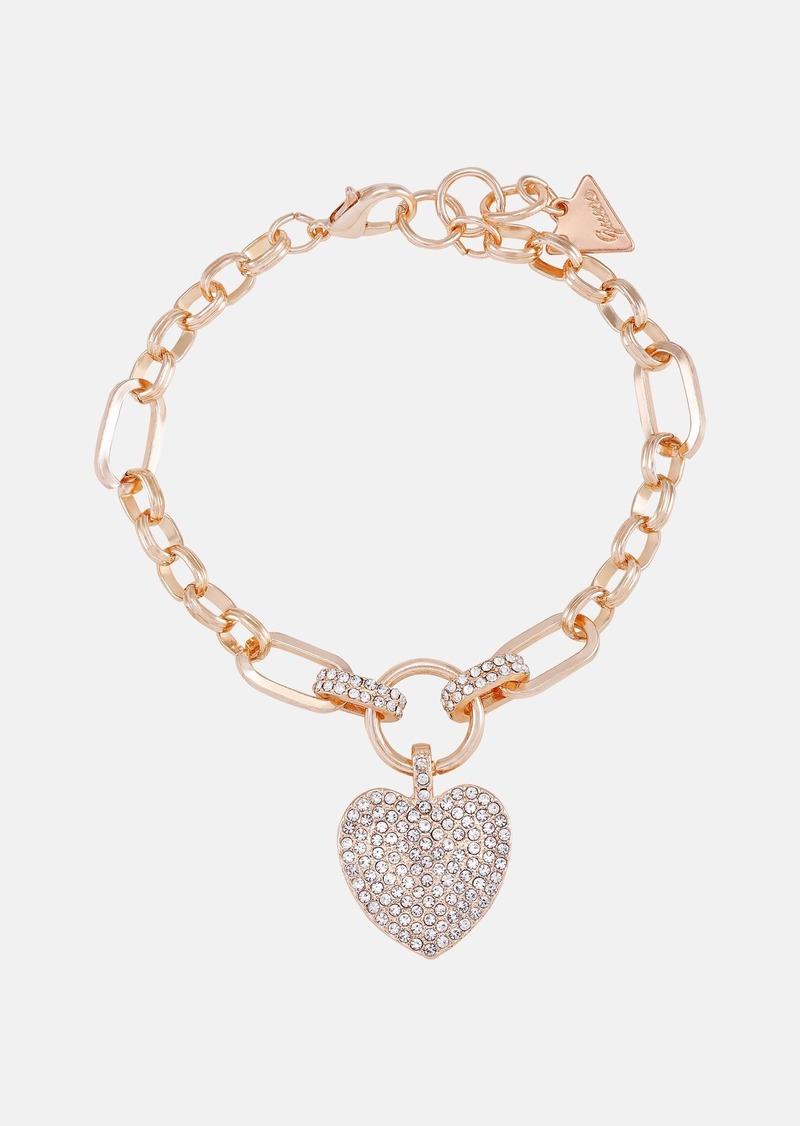 GUESS Rose Gold-Tone Heart Bracelet Box Set