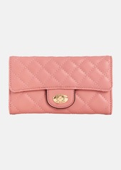 GUESS Stars Hollow Quilted Slim Clutch