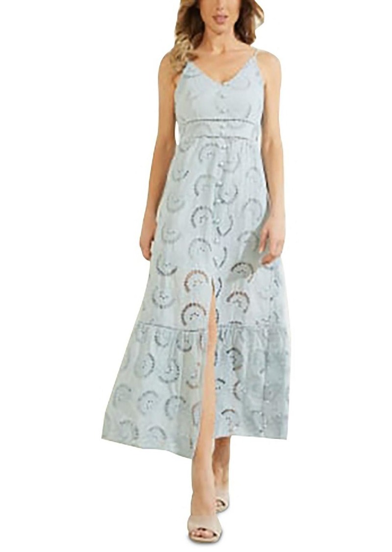 GUESS Womens Cotton Tea-Length Sundress