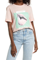 GUESS Odette Organic Cotton Graphic Tee in Pink at Nordstrom