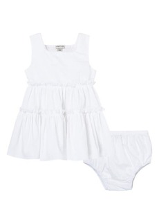 Habitual Jeans Habitual Girl Cotton Babydoll Dress & Bloomers Set in White at Nordstrom