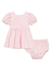 Habitual Jeans Habitual Kids ' Puff Sleeve Dress & Bloomers Set in Pink at Nordstrom