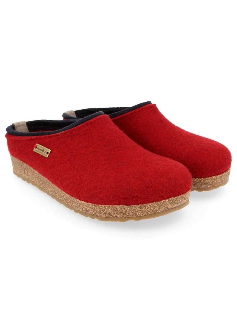 Haflinger Unisex Grizzly Kris Clog In Chili