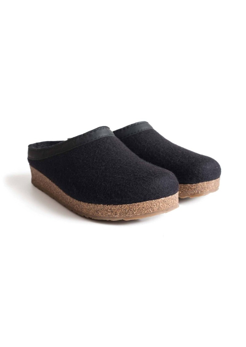 Haflinger Unisex Gzl Clog In Black