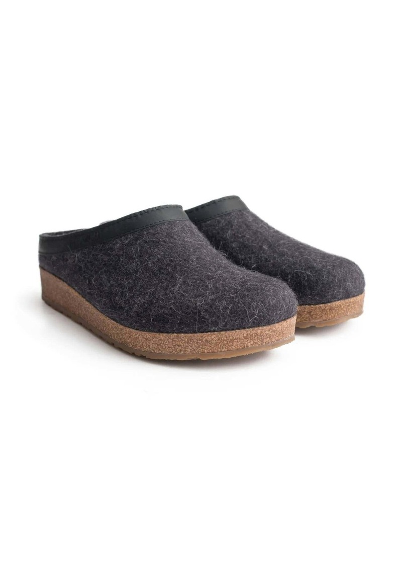 Haflinger Unisex Gzl Clog In Charcoal