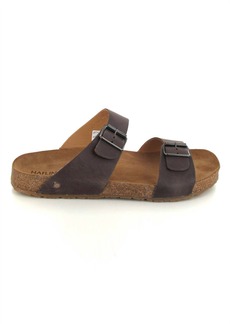 Haflinger Wpmen's Andrea Leather Sandal In Brown