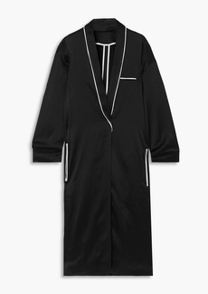 Haider Ackermann - Peignoir piped satin-crepe jacket - Black - FR 38