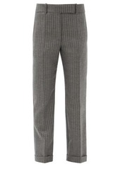 Haider Ackermann Pinstriped wool-blend straight-leg trousers