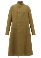 Haider Ackermann Proud stand-collar wool-twill single-breasted coat