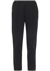 Haider Ackermann Woman Grosgrain-trimmed French Cotton-terry Track Pants Black