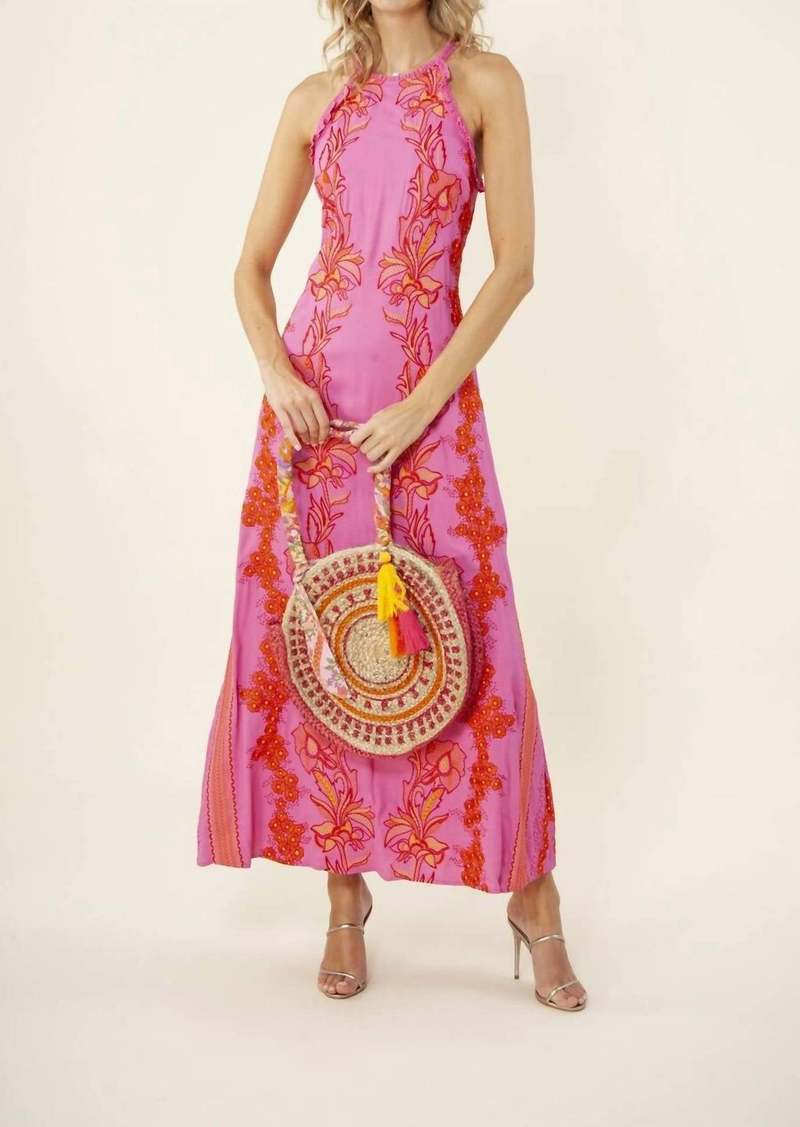 Hale Bob Luciana Maxi Dress In Pink