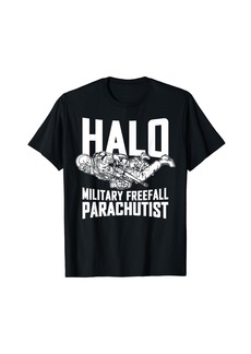 Halo Military Freefall Parachutist High Altitude T-Shirt