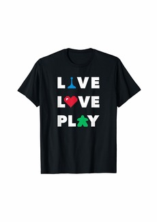 HALO Live Love Play for Board Gamers and Video Gamers T-Shirt
