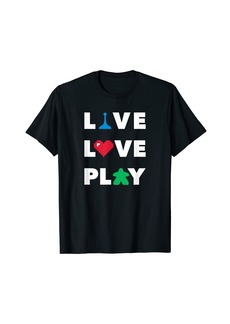 HALO Live Love Play for Gamers White Text T-Shirt