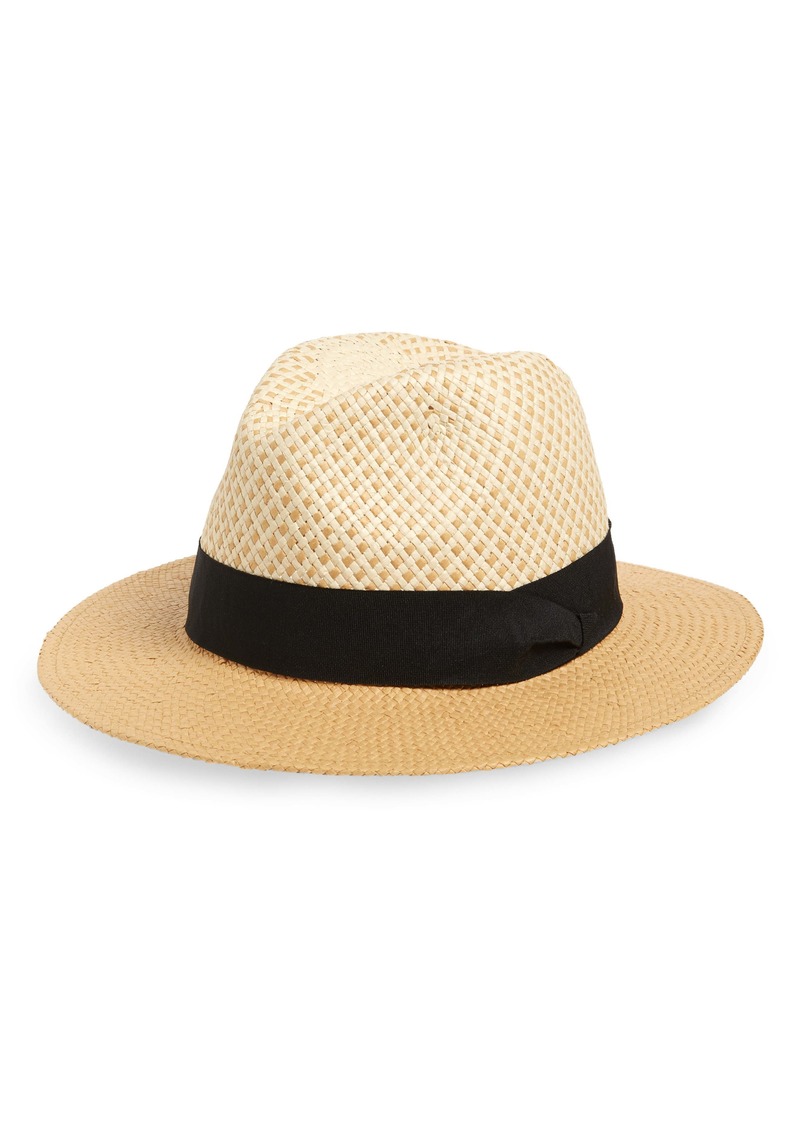 Halogen® Basket Weave Panama Hat