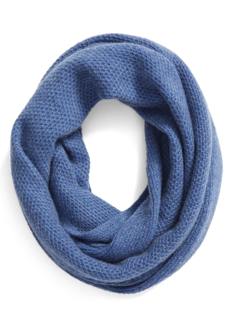 blue cashmere infinity scarf
