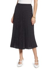 Halogen® Pleated Midi Skirt (Regular & Petite)