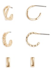 Halogen® Set of 3 Earrings