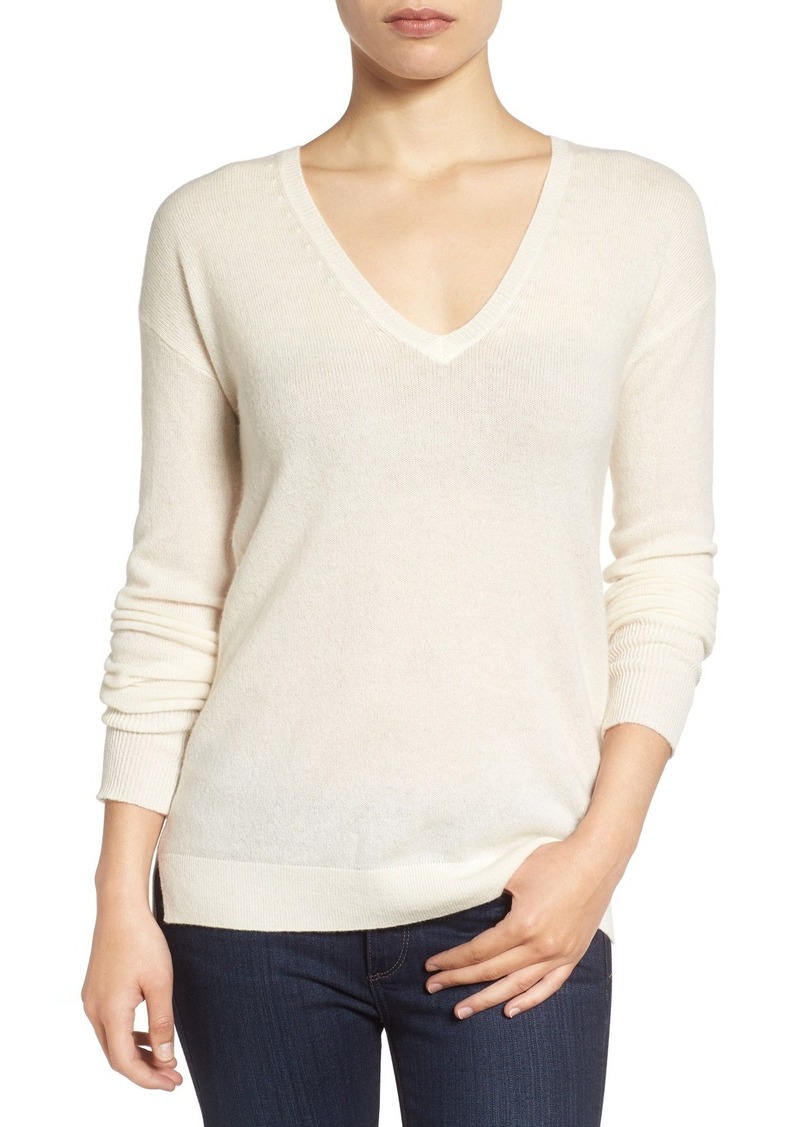 Halogen Halogen® V-Neck Cashmere Sweater (Regular & Petite ...