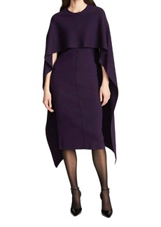 Halston Amal Sweater Dress In Aubergine