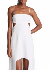 Halston Asher High-Low Cut Out Gown