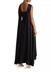 Halston Genevieve Satin Gown