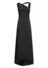 Halston Genevieve Satin Gown