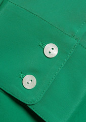 Halston - Aria crepe shirt - Green - US 10