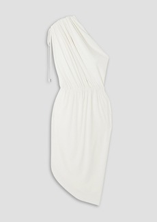 Halston - Bev one-shoulder draped jersey dress - White - US 2