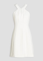 Halston - Cutout crepe mini dress - White - US 10