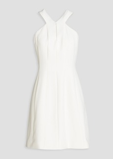 Halston - Cutout crepe mini dress - White - US 8