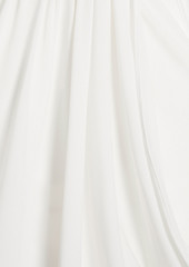 Halston - Elsie cold-shoulder stretch-jersey mini dress - White - US 8