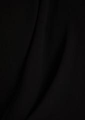 Halston - Harlow draped crepe de chine mini dress - Black - US 0