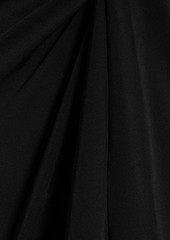 Halston - Jaycee knotted jersey mini dress - Black - US 2