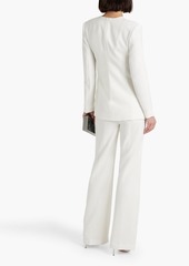 Halston - Jemma tie-front crepe blazer - White - US 8
