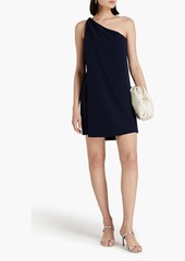 Halston - Kalia one-shoulder crepe mini dress - Blue - US 0