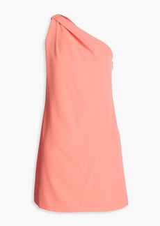 Halston - One-shoulder crepe mini dress - Orange - US 2