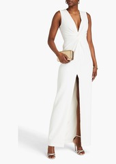 Halston - Twisted stretch-cady gown - White - US 4
