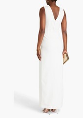 Halston - Twisted stretch-cady gown - White - US 4