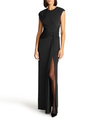 HALSTON Giovanna Matte Jersey Gown