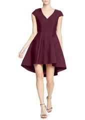 HALSTON Heritage High/Low Cocktail Dress in Bordeaux at Nordstrom